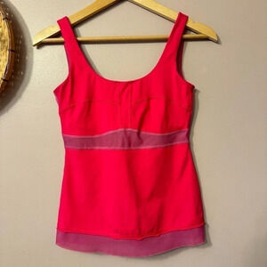 Lululemon Dance, Floss, Travel, Neon Pink Tank  Top